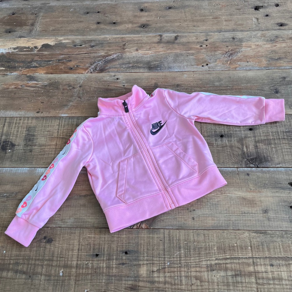 intage-Style Pink Nike Valentine Hearts Track Jacket Infant 12M